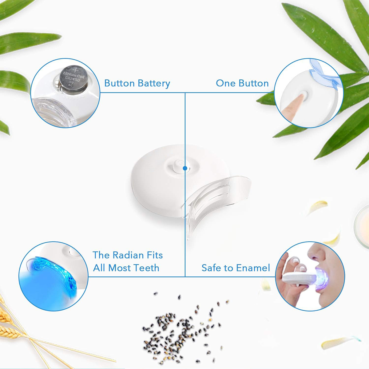 Tandenbleekset - 5X LED-lichtt - Teeth Whitening Near Me recensie en prijs